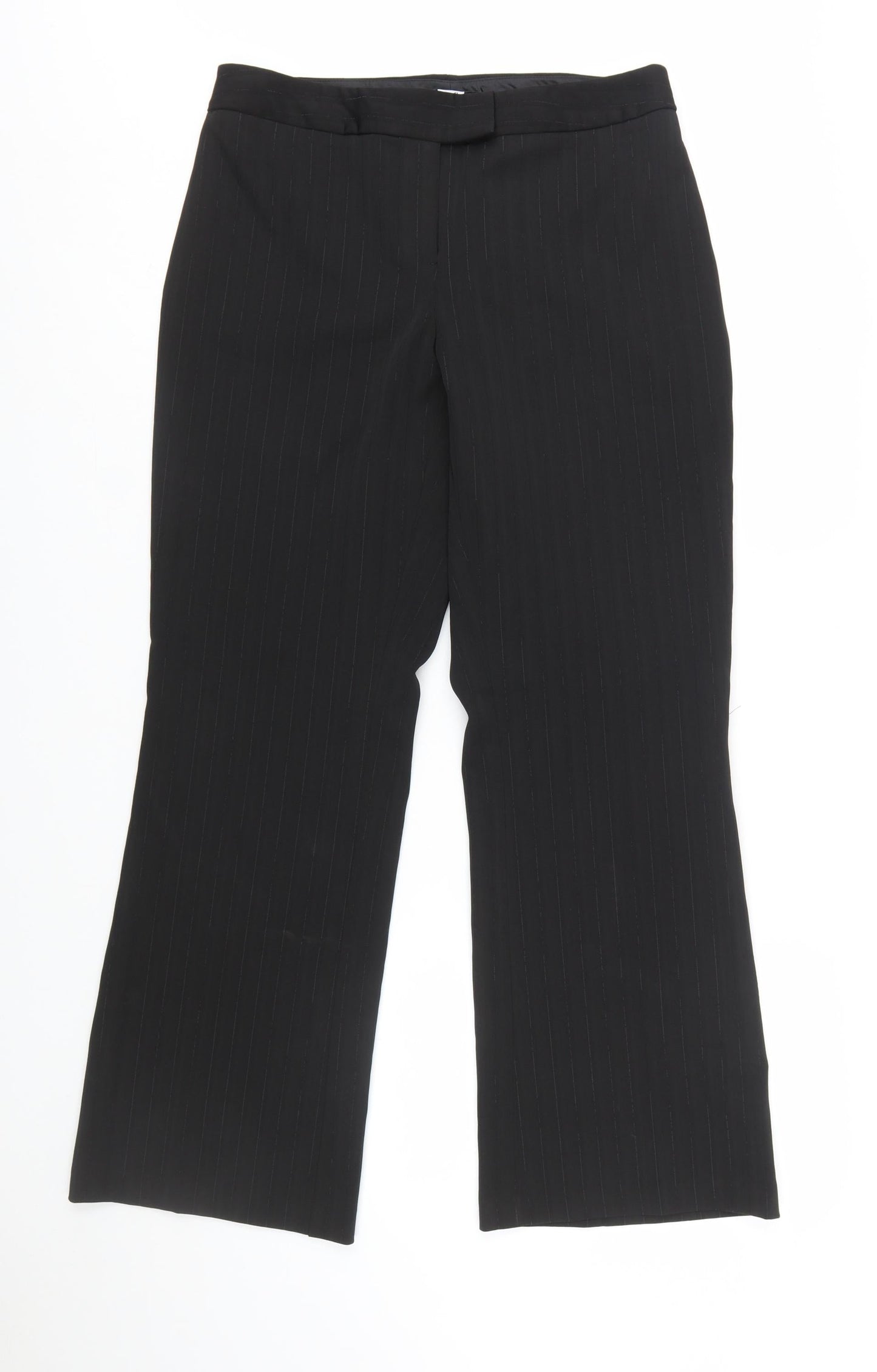 Studio 1940 Women’s Black Pinstripe Petite Dress Trousers Size 10P