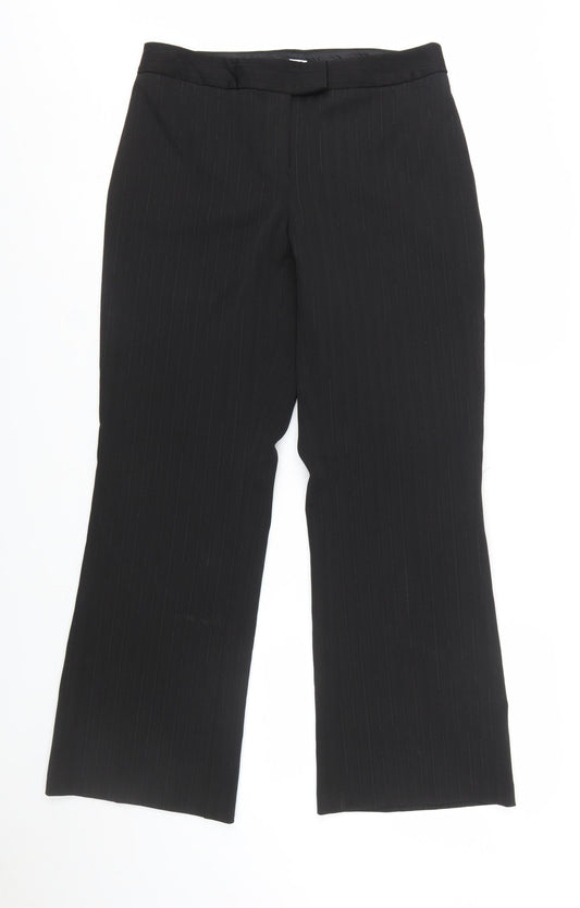 Studio 1940 Women’s Black Pinstripe Petite Dress Trousers Size 10P