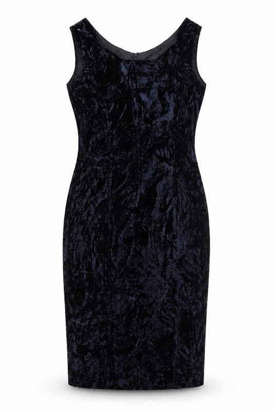 Dramatiz Women's Black Velvet Sleeveless Sheath Dress Size 10