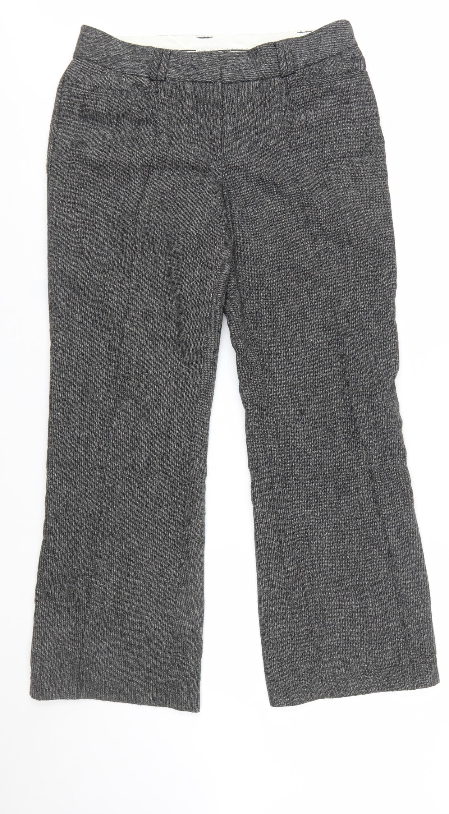 Dalia Collection Women's Grey Wool Blend Dress Pants Size 12