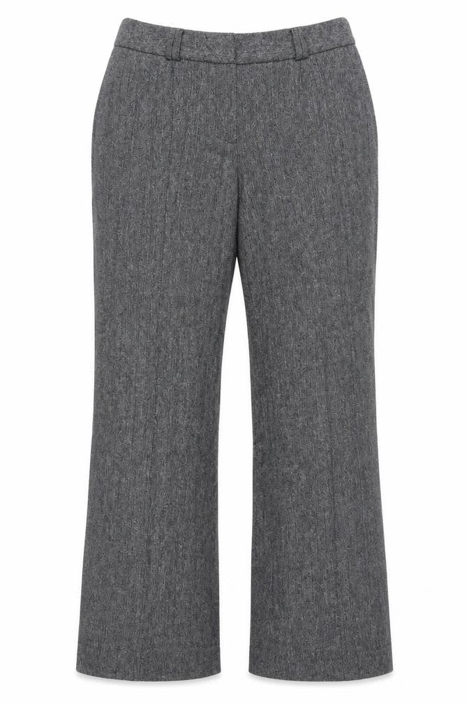 Dalia Collection Women's Grey Wool Blend Dress Pants Size 12