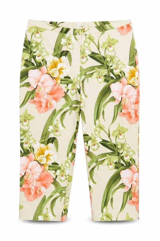 Tommy Bahama Women’s Multicoloured Floral Capri Trousers Size 10 Cotton Stretch