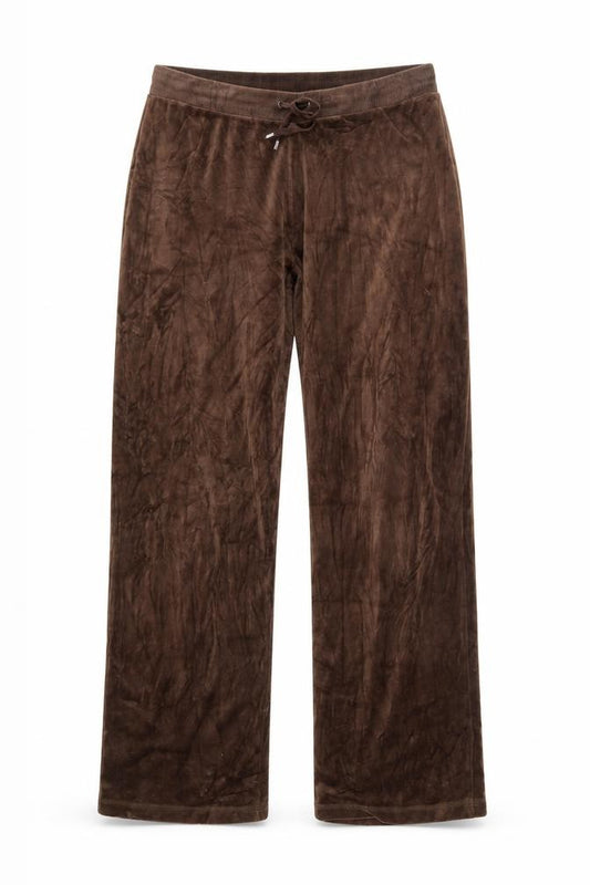 Jones Sport Women's Brown Velour Drawstring Sweatpants M