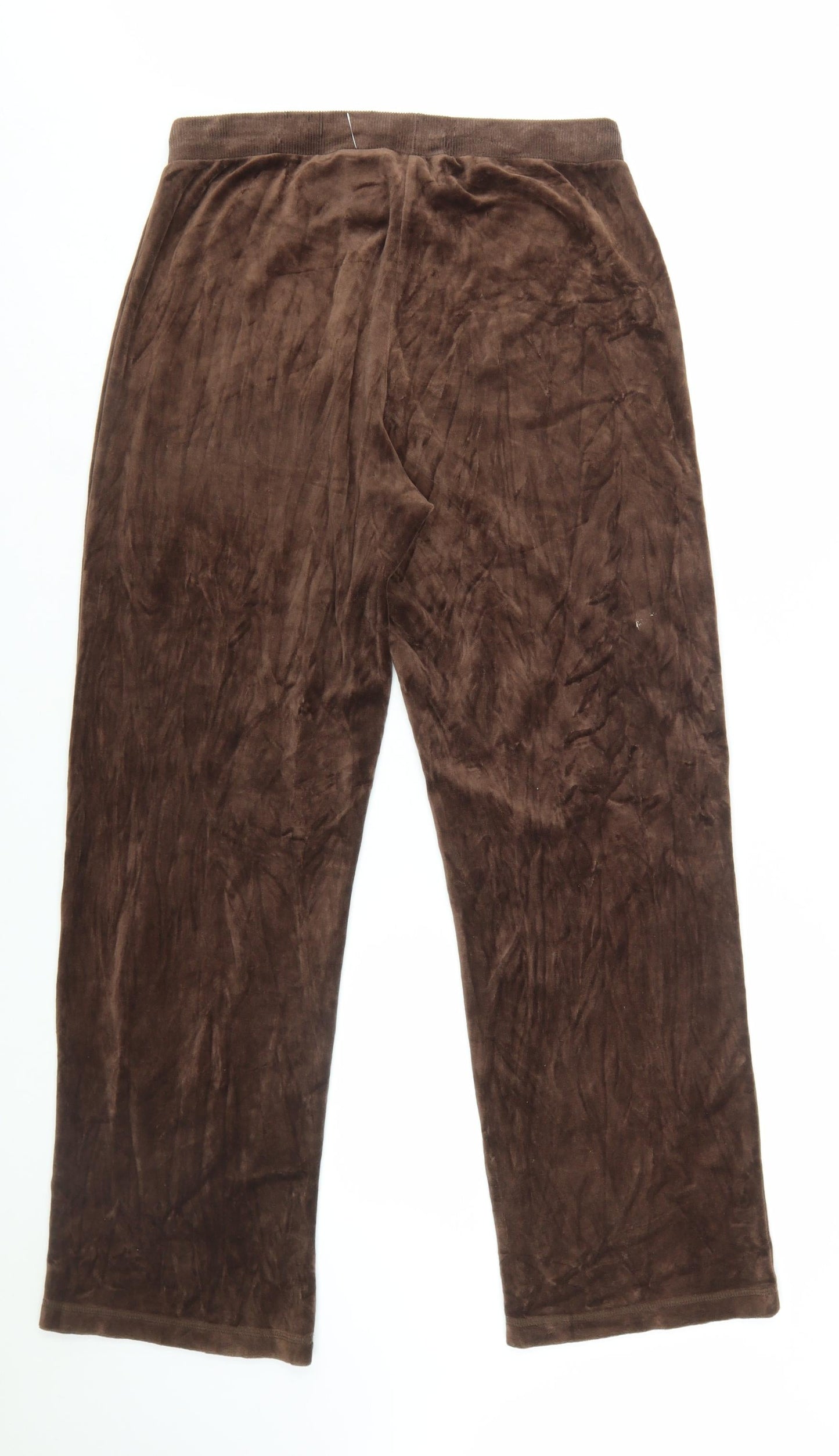 Jones Sport Women's Brown Velour Drawstring Sweatpants M