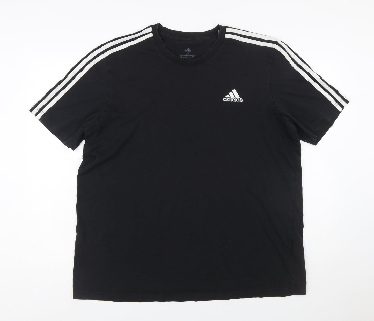 Adidas Men's Black XL Crew Neck Short Sleeve T-Shirt