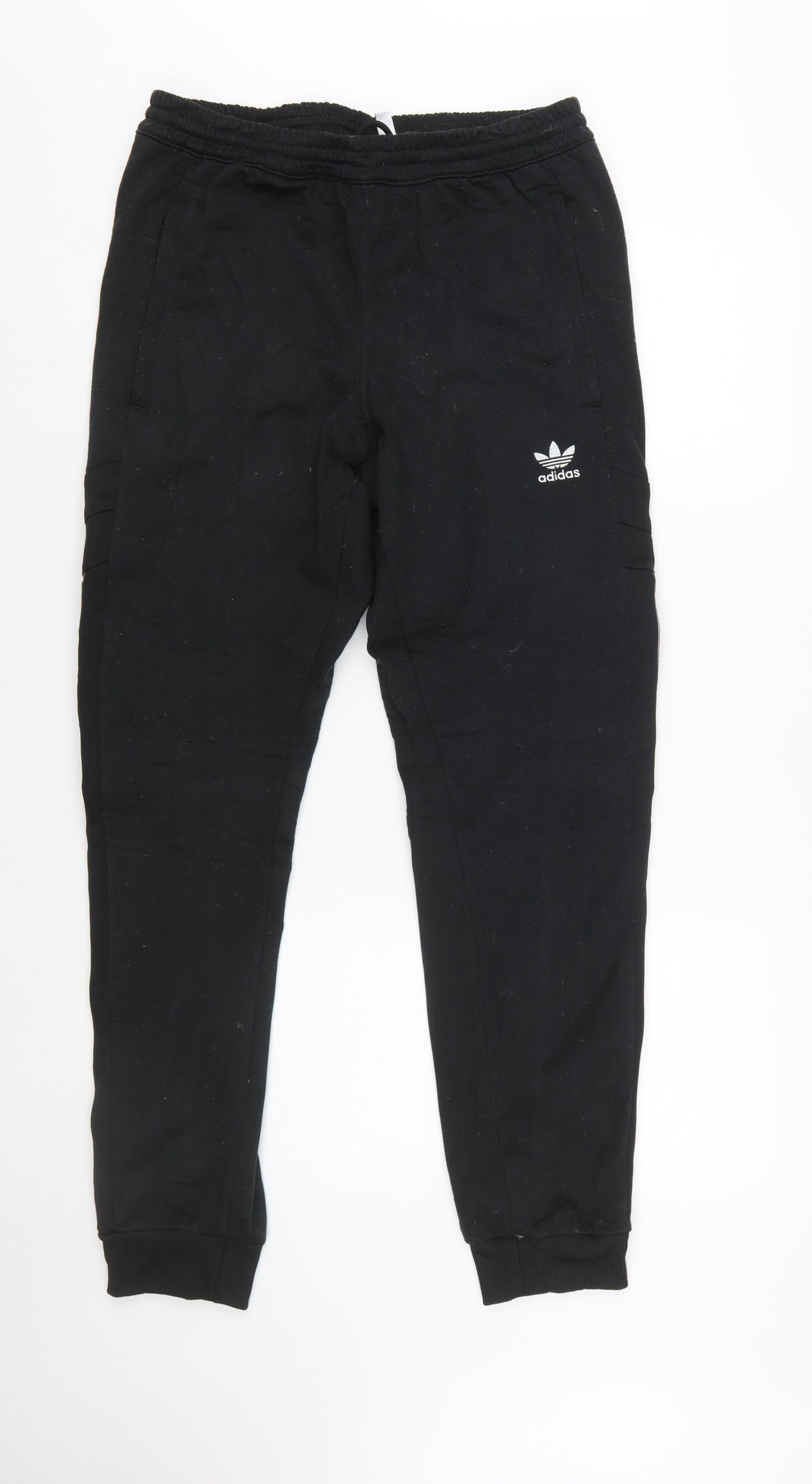 Adidas Men’s Black Jogger Trousers M Regular Fit Polyester