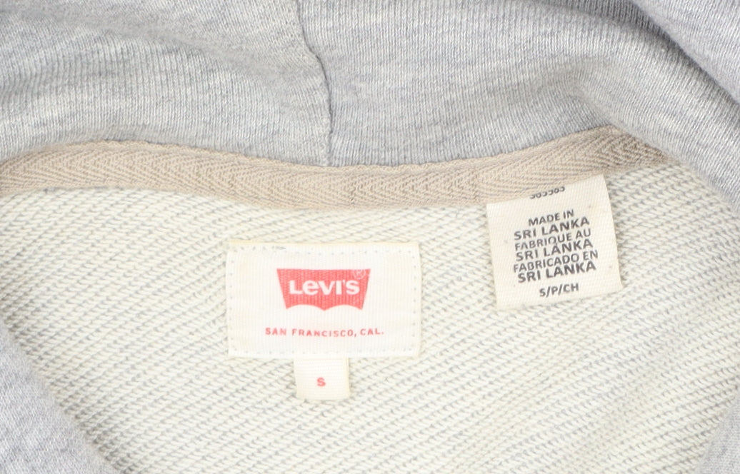 Levi's Men's Grey Logo Pullover Hoodie Size S Regular Fit