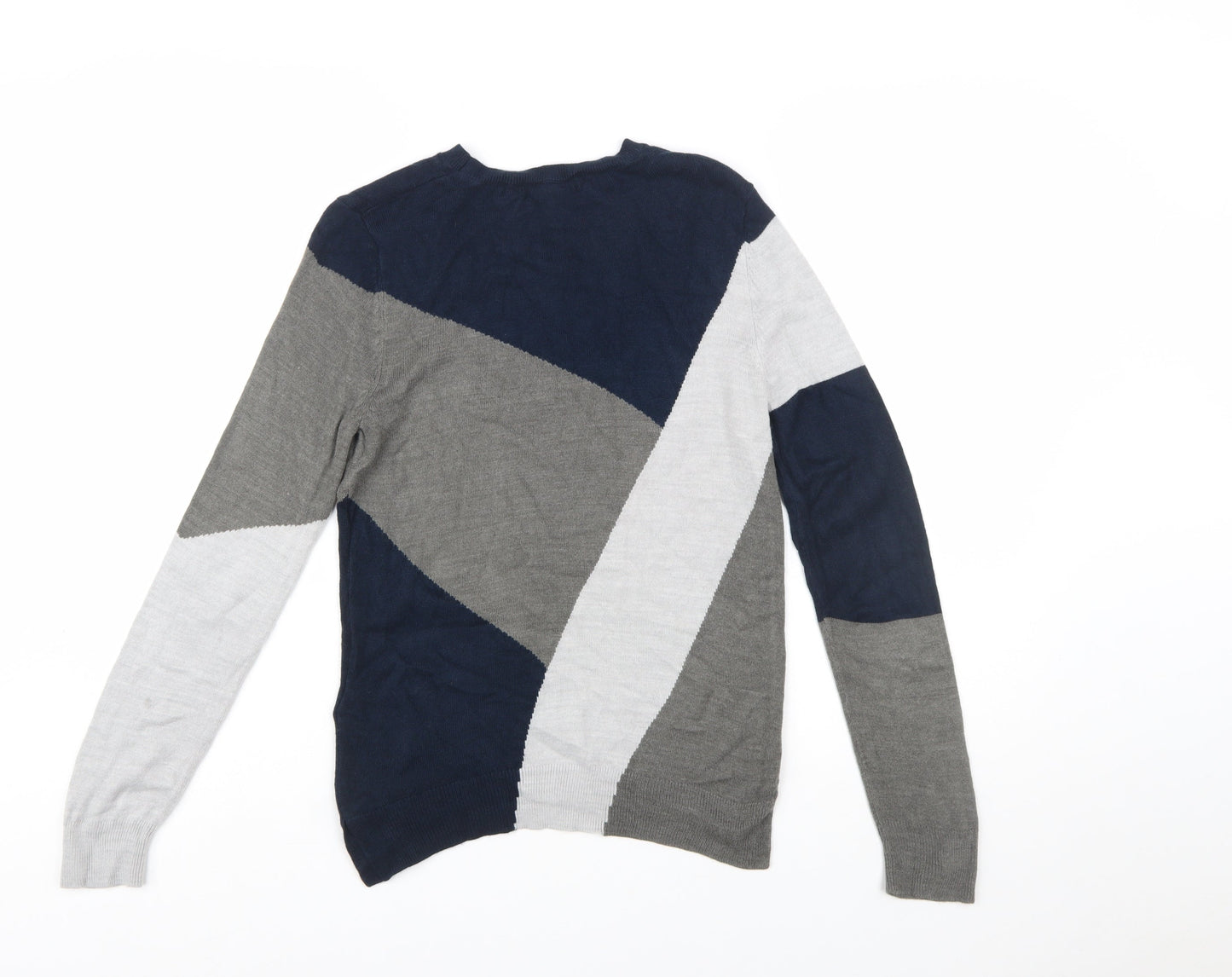 Marks and Spencer Women's Multicoloured Geometric Knit Jumper Size 8