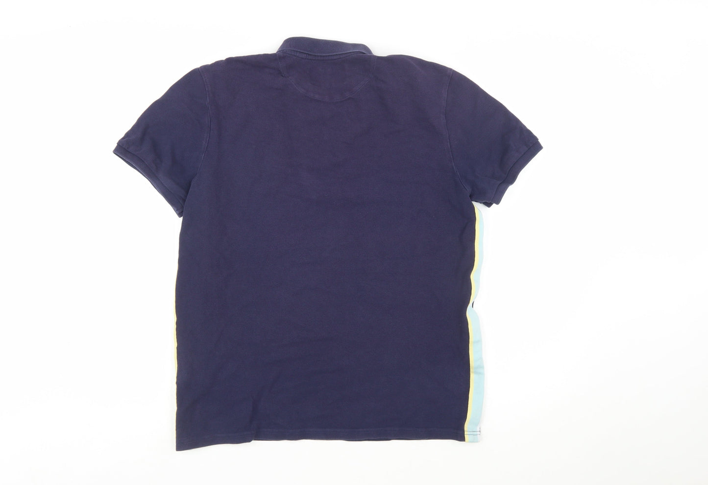 Lyle & Scott Men's Blue Cotton Polo Shirt Size L