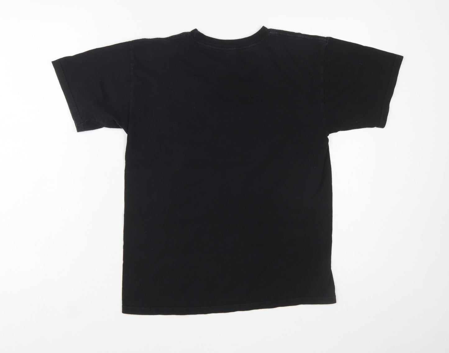 HUF Women Black Racing Graphic Cotton T-Shirt Size S