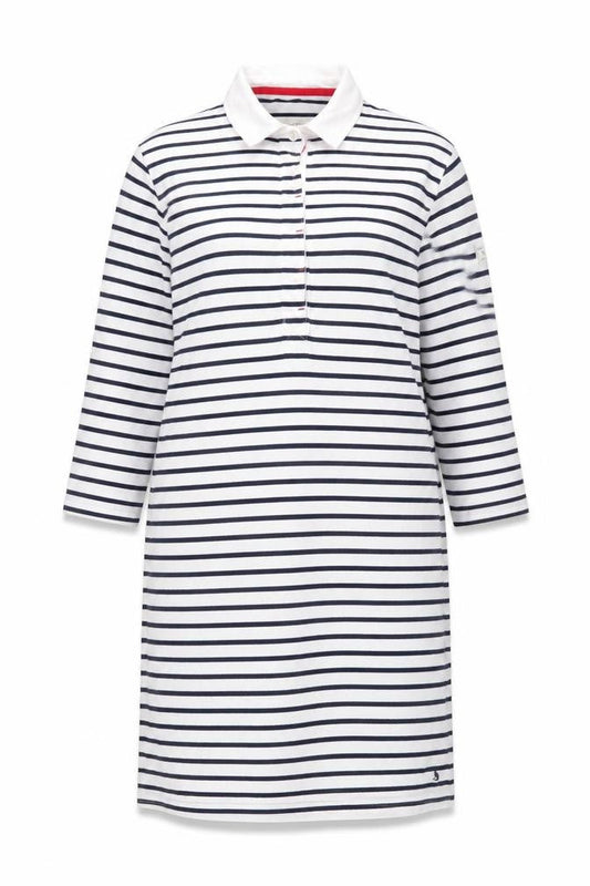 Joules Women’s Multicoloured Size 16 Striped Collared Shirt Dress