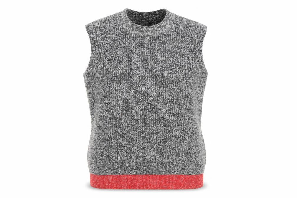 Marks & Spencer Women's Grey Knit Sleeveless Vest Jumper M