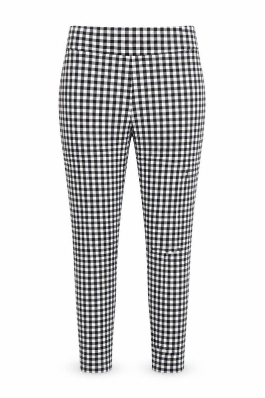 Zara Women Black Check Slim Fit Stretch Leggings Size M
