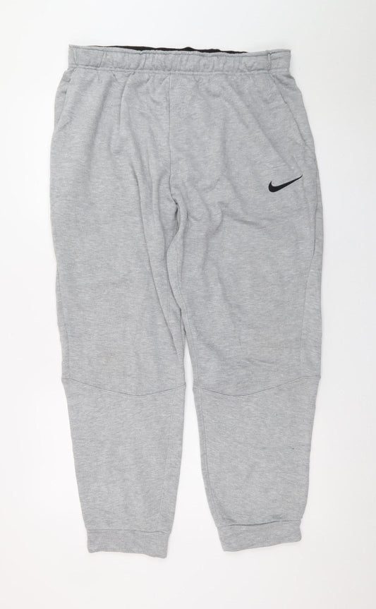 Nike Men's Grey XL Dri-FIT Jogger Trousers