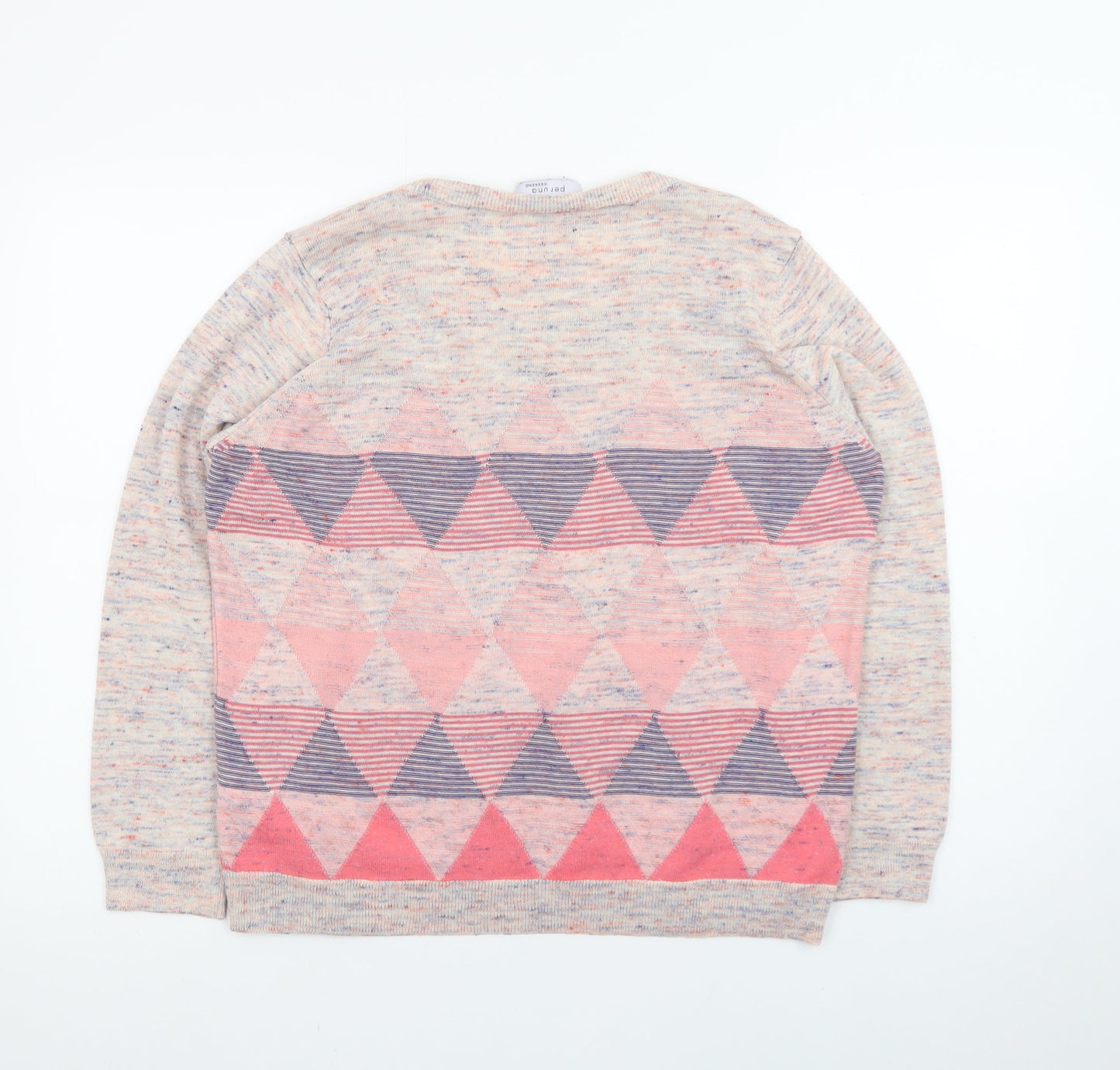 Marks and Spencer Women’s Multicoloured Argyle Knit Jumper Size 16