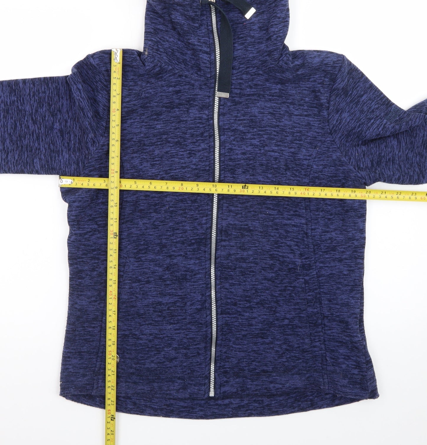 Regatta Womens Blue Soft Shell Fleece Zip Jacket Size 14