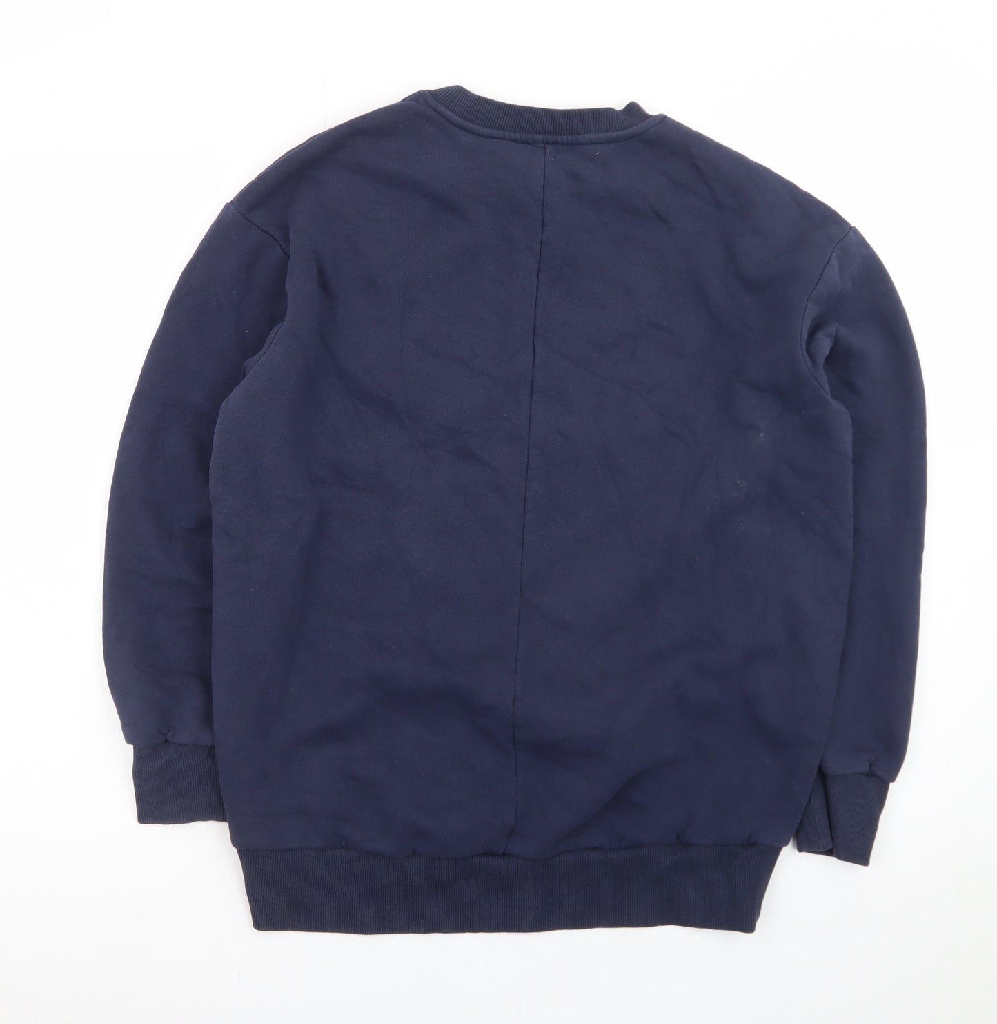 River Island Men's Blue Crew Neck Pullover Sweatshirt Size S