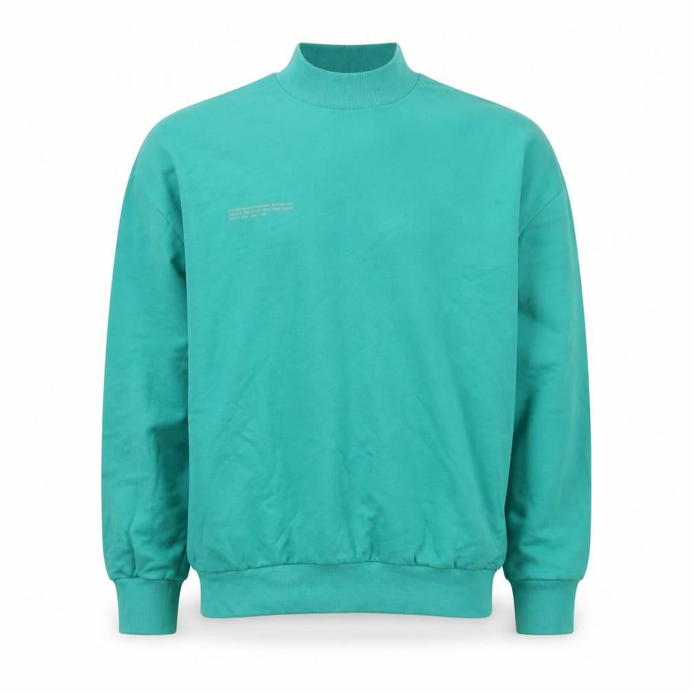 Pangaia Men's Green High Neck Organic Cotton Sweatshirt Size S