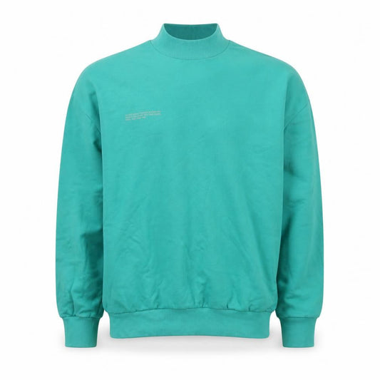 Pangaia Men's Green High Neck Organic Cotton Sweatshirt Size S