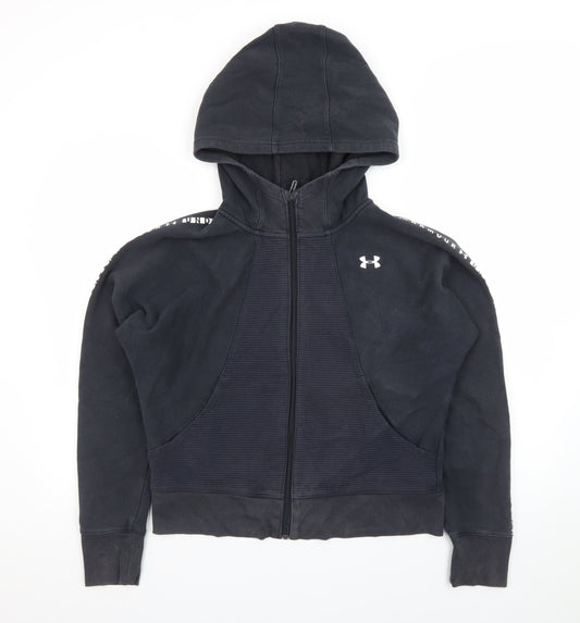 Under Armour Women's Black Medium Full Zip Hoodie Threadborne