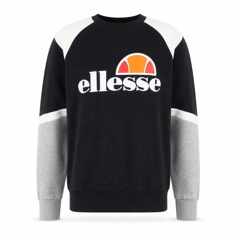 Ellesse Men's Black Colourblock Logo Sweatshirt Size M Pullover