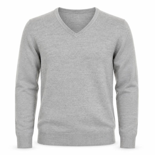 Cedarwood State Men's Grey V-Neck Pullover Sweatshirt Size S