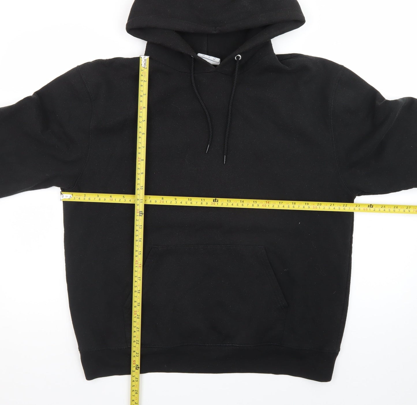 Champion Men's Black Pullover Hoodie Large Fleece Sweatshirt