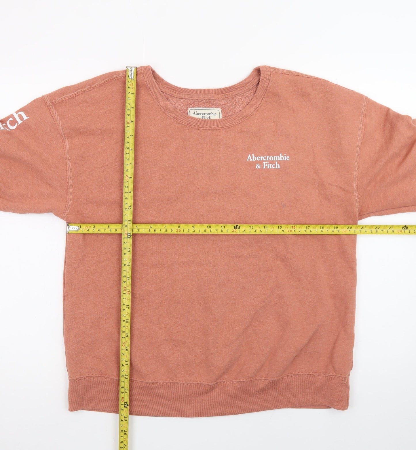 Abercrombie & Fitch Women's Brown Logo Pullover Sweatshirt XL