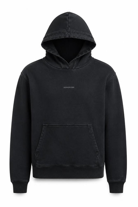 Calvin Klein Jeans Men's Black L Pullover Hoodie with Logo