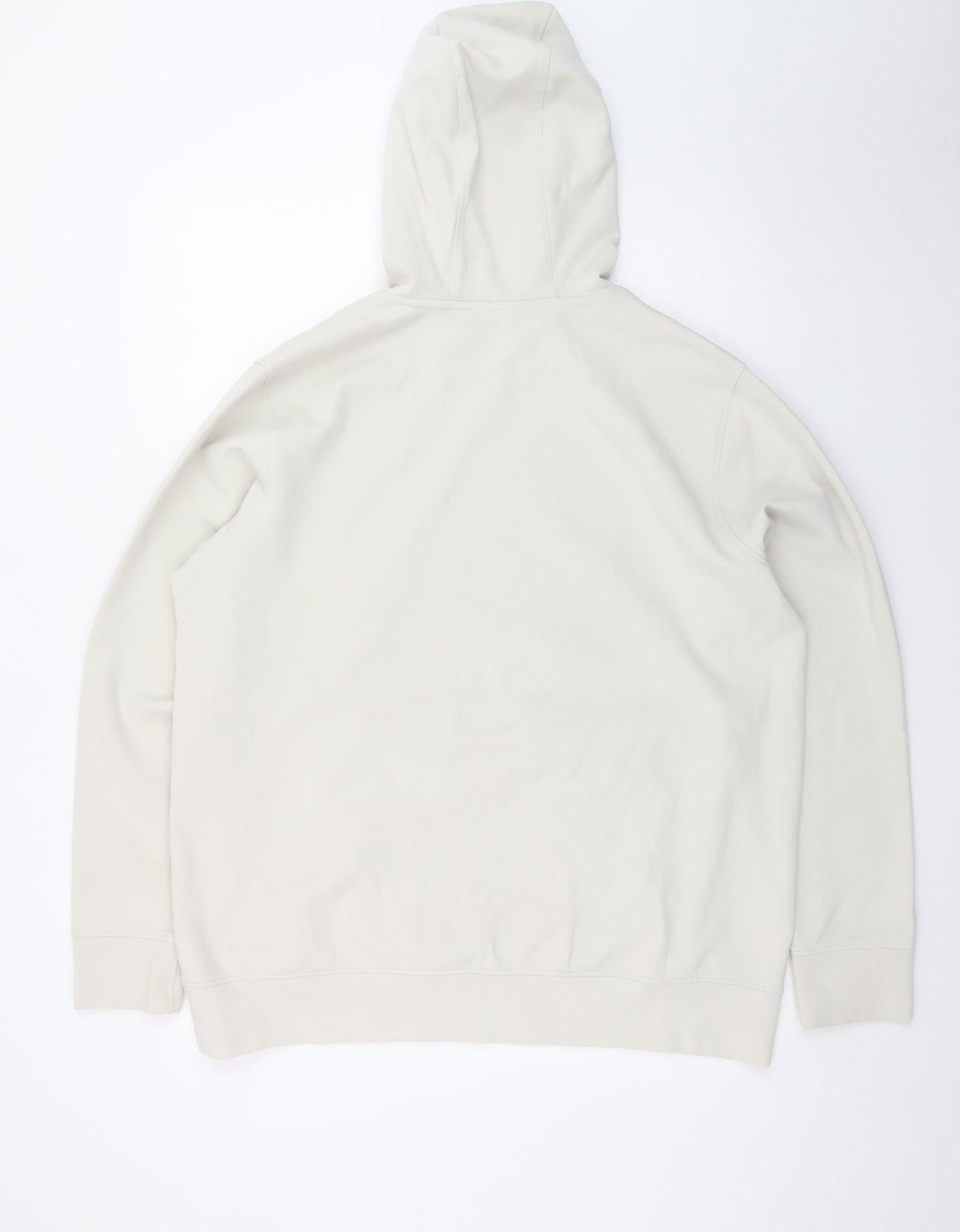 Marks and Spencer Women Ivory XL Basic Hooded Long Sleeve Top