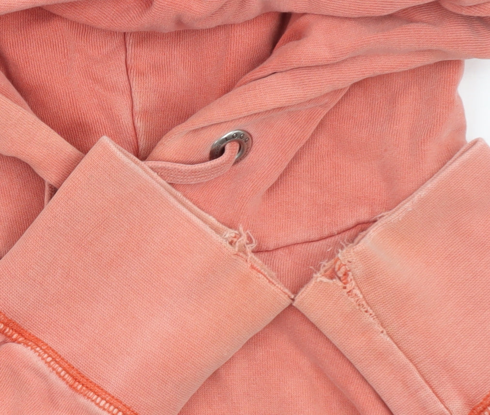 H&M L.O.G.G Women’s Coral Pullover Hoodie Size M Casual Cotton