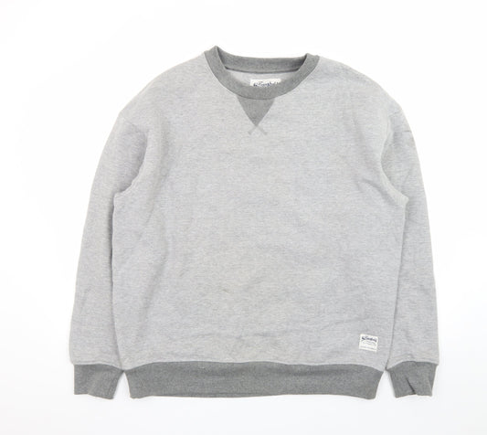 The Stronghold Men's Grey Crew Neck Pullover Sweatshirt L