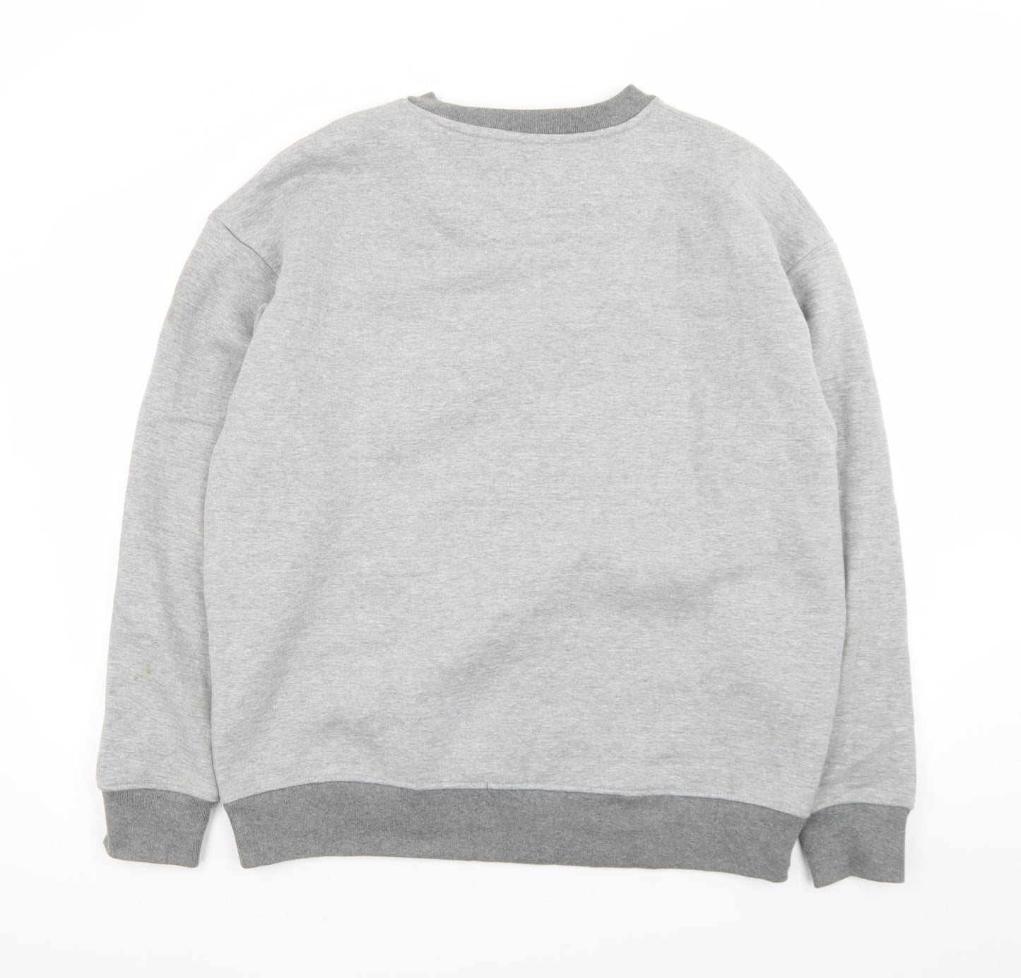 The Stronghold Men's Grey Crew Neck Pullover Sweatshirt L