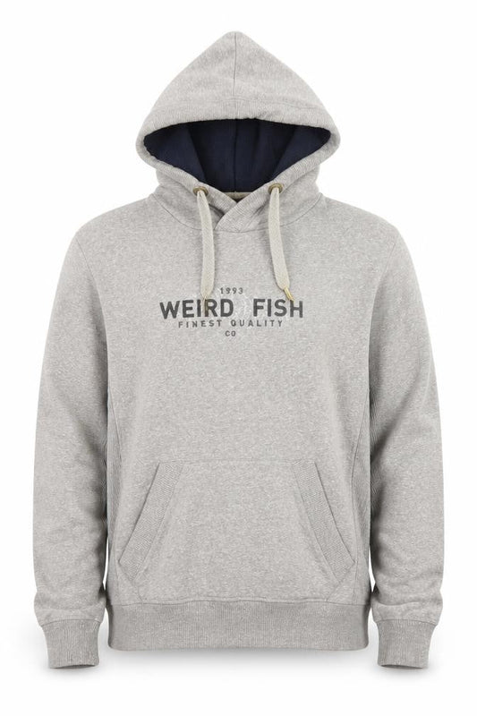 Weird Fish Mens Grey Pullover Hoodie Medium Hooded Sweatshirt