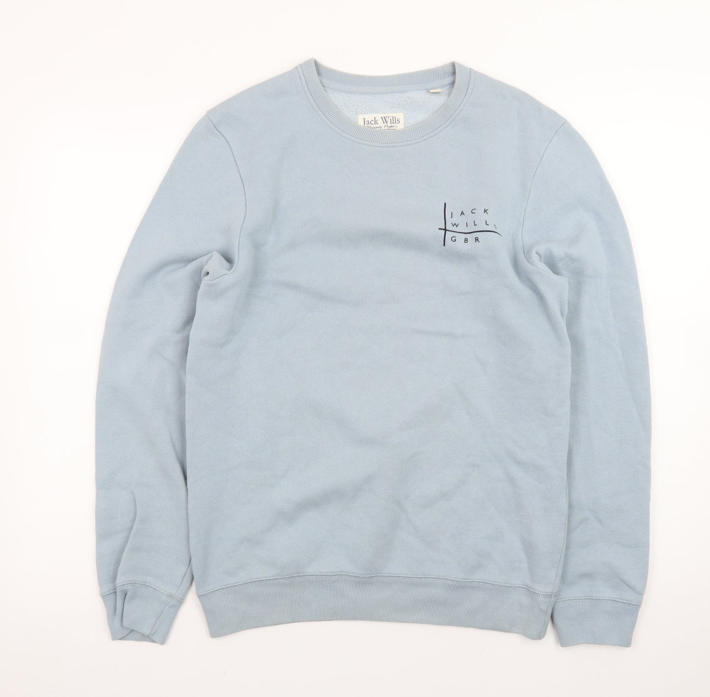 Jack Wills Women Blue XS Crew Neck Pullover Sweatshirt