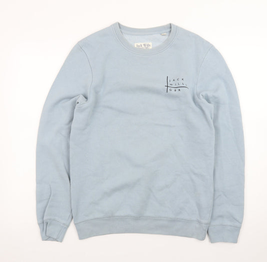 Jack Wills Women Blue XS Crew Neck Pullover Sweatshirt