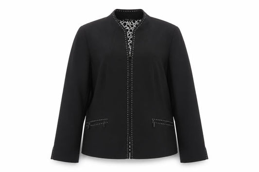 Planet Women Black Size 12 Regular Single-Breasted Suit Jacket