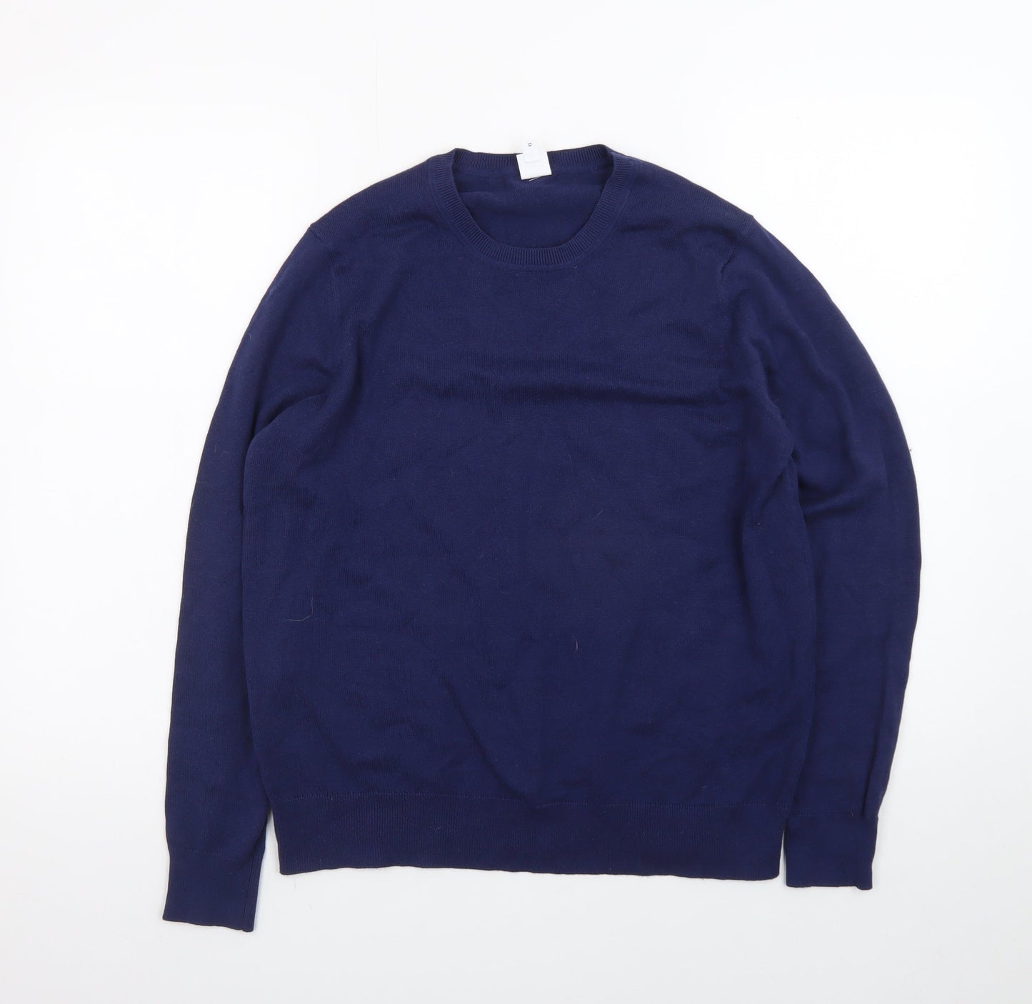 John Lewis Women’s Blue Crew Neck Cotton Blend Jumper Size 12