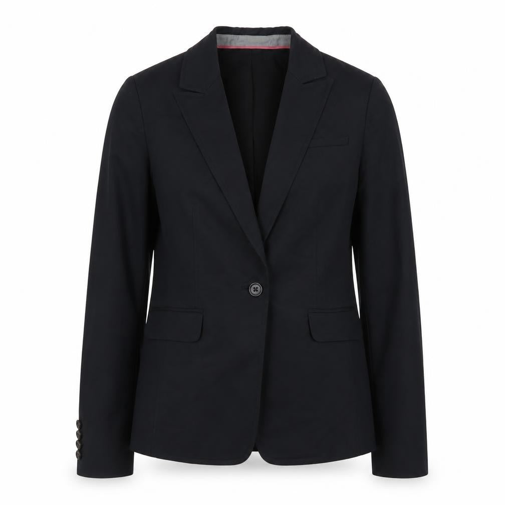 Banana Republic Women's Black Size 8 Stretch Blazer Single-Breasted Jacket