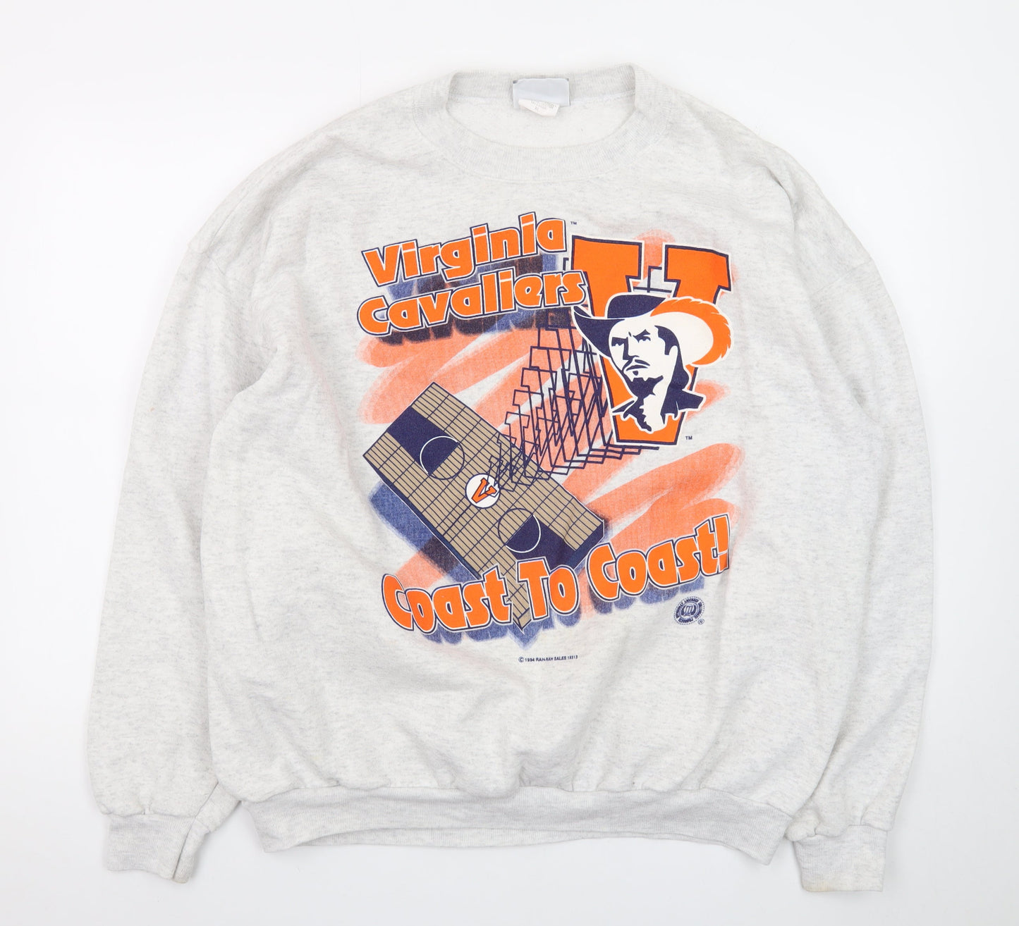 Lee Womens Grey Virginia Cavaliers Graphic Pullover Sweatshirt XL