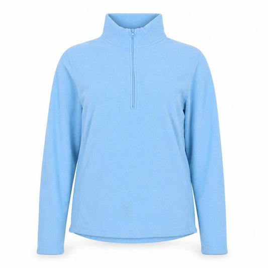 GAP Women Blue Fleece Pullover Sweatshirt M 1/4 Zip Stretch