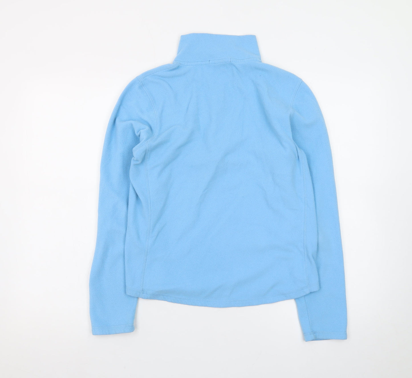 GAP Women Blue Fleece Pullover Sweatshirt M 1/4 Zip Stretch