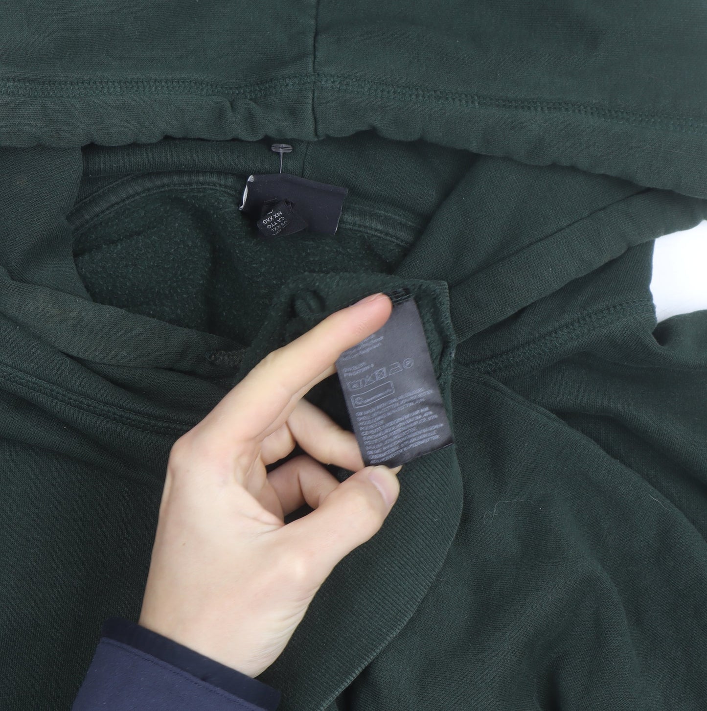 H&M Men's Green Relaxed Fit Pullover Hoodie Size L