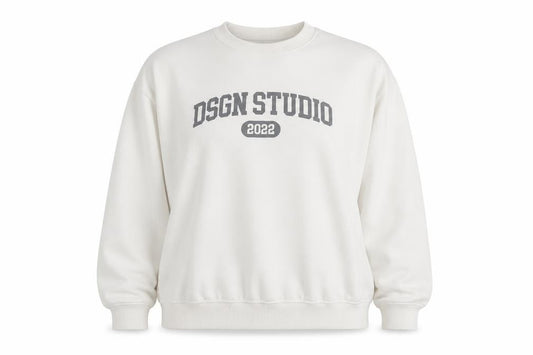 Boohoo Women Ivory DSGN Studio 2022 Pullover Sweatshirt Size S
