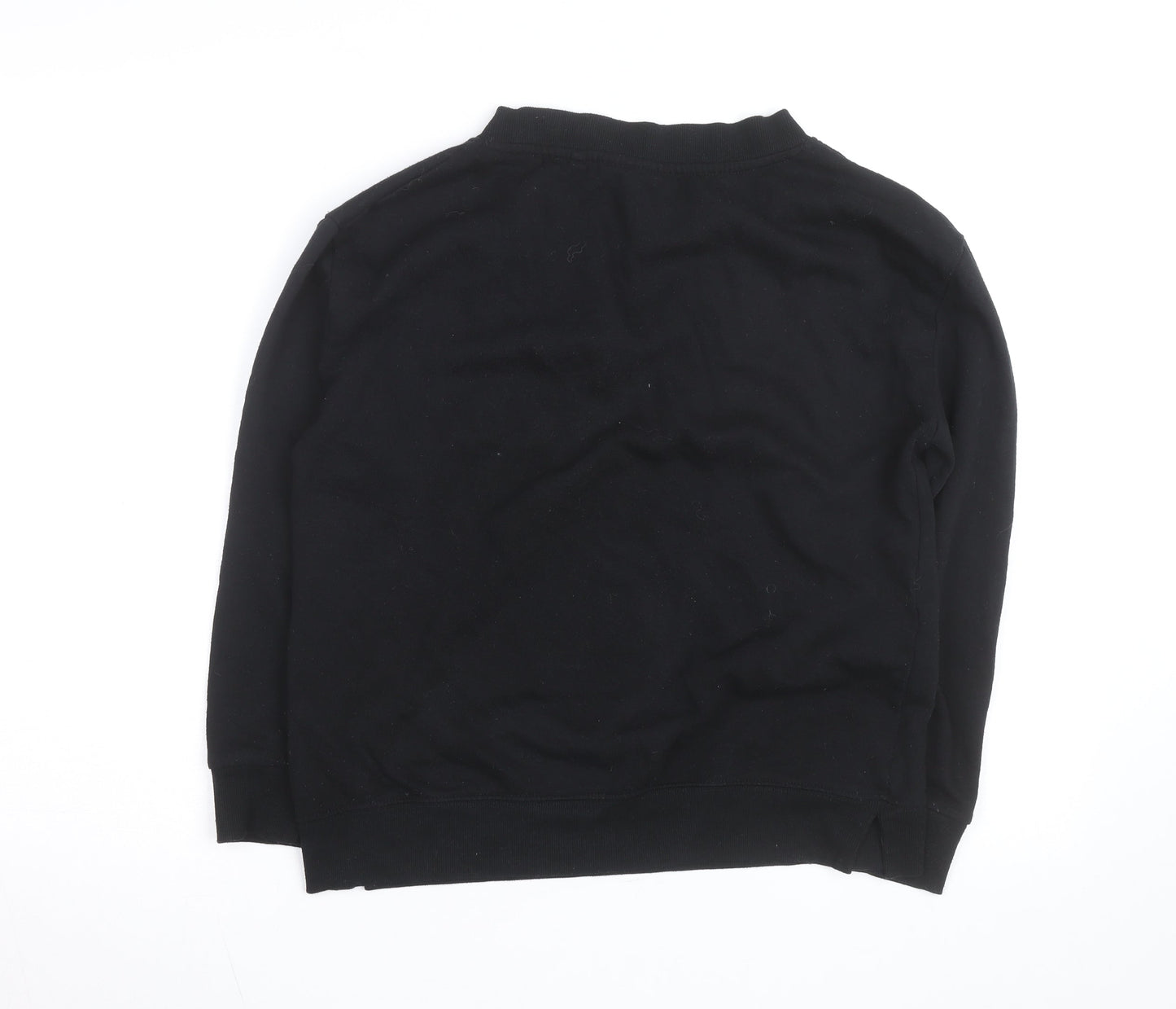 LA Gear Women's Black V-Neck Pullover Sweatshirt Size 8