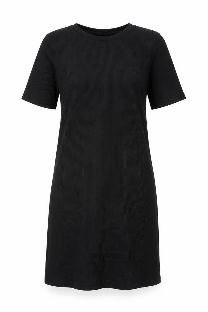 Bik Bok Women's Black Short Sleeve Viscose T-Shirt Dress Size S