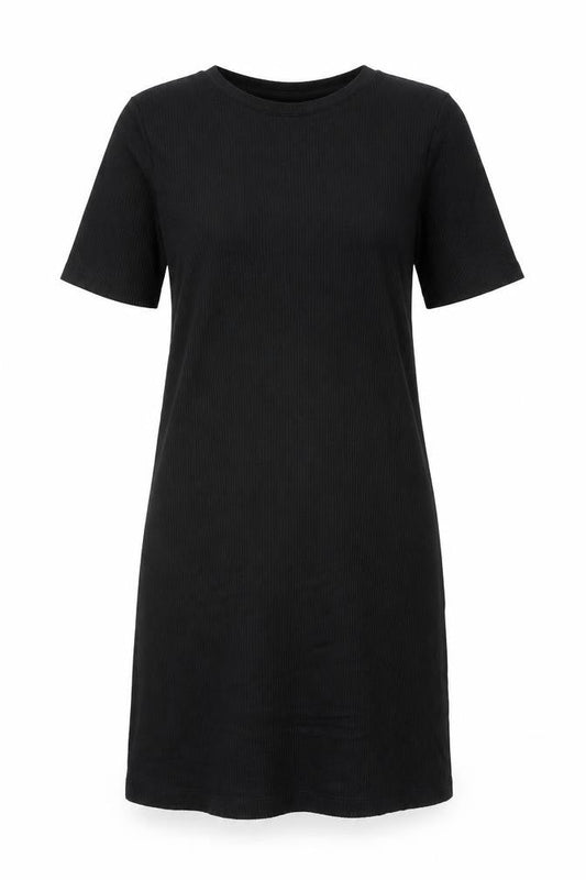 Bik Bok Women's Black Short Sleeve Viscose T-Shirt Dress Size S