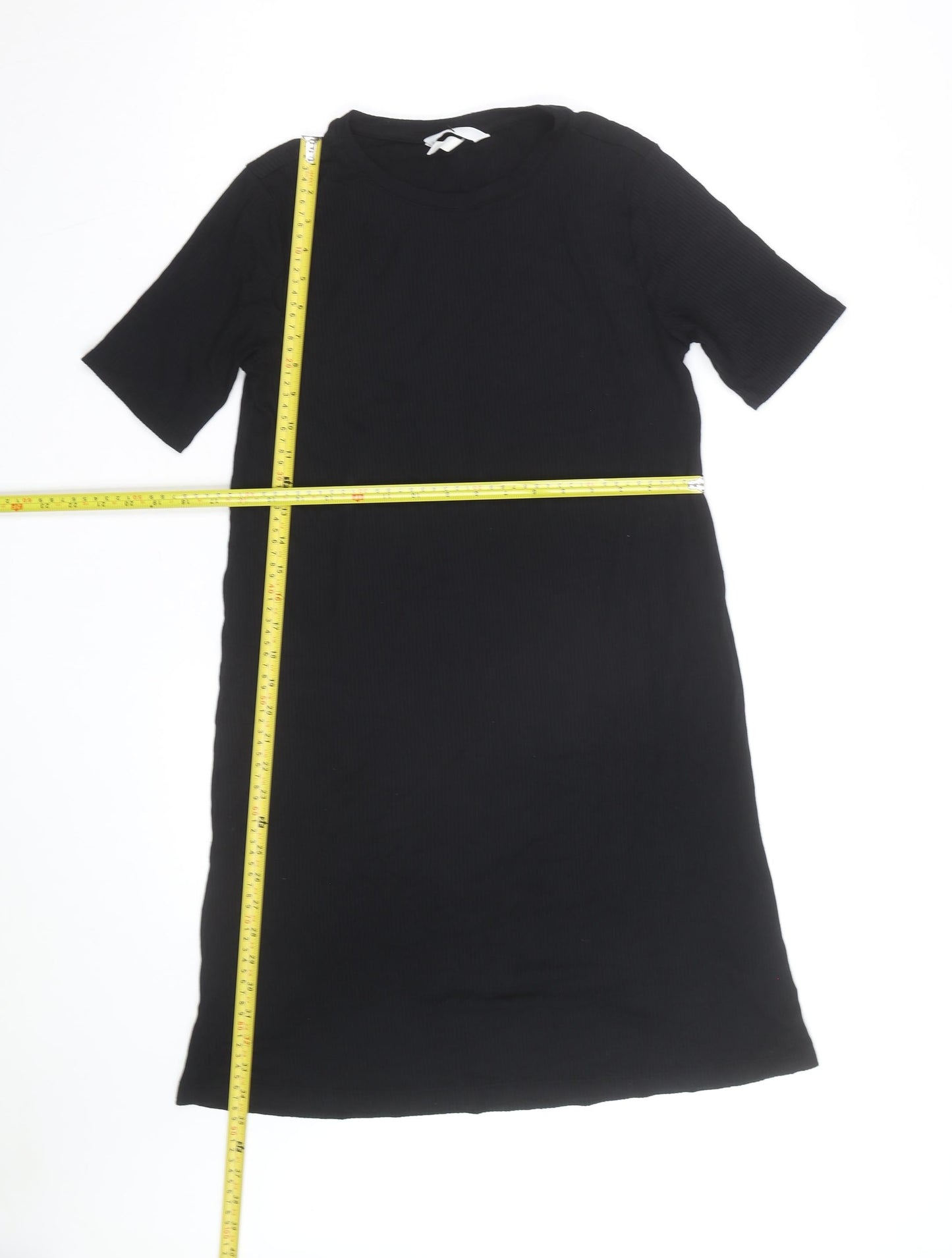 Bik Bok Women's Black Short Sleeve Viscose T-Shirt Dress Size S