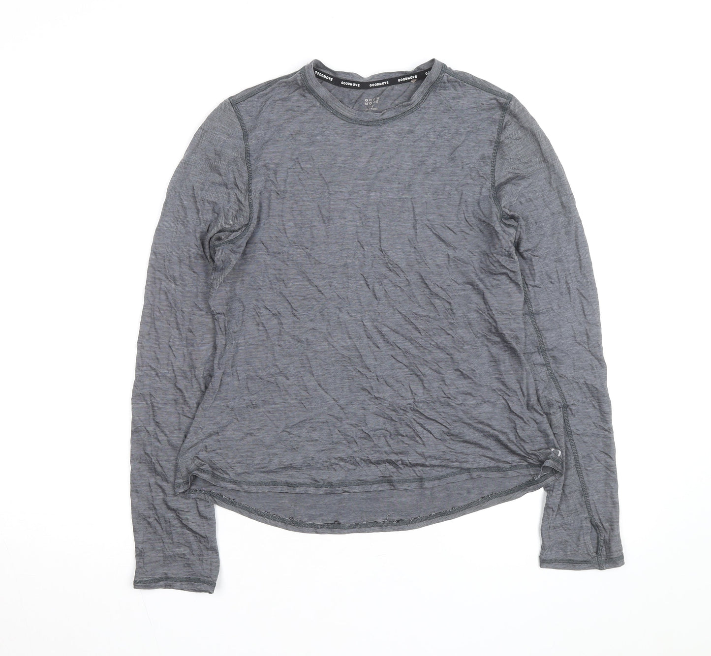 Marks and Spencer Goodmove Women's Grey Long Sleeve Activewear Top Size 12