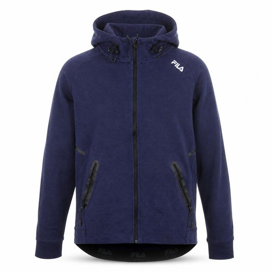 Fila Men’s Blue Full Zip Hoodie Size M – Sports Style